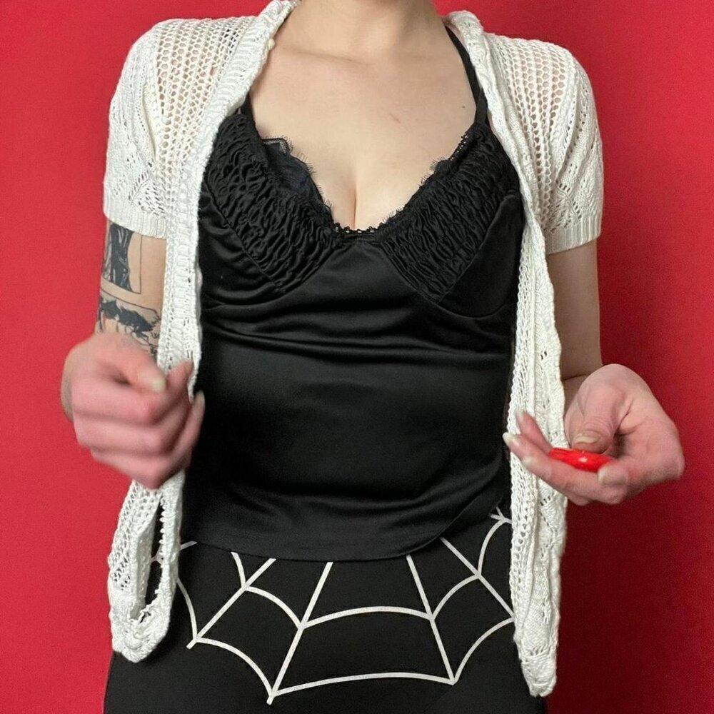 Impress / white crochet cardigan 🤍🤍​​​​​​​​​​​